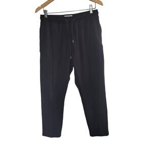 I Love Ugly Womens‎ High Rise Tapered Pants M Black Pull-On Drawstring Comfort